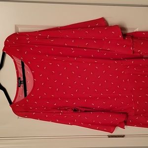 Red blouse